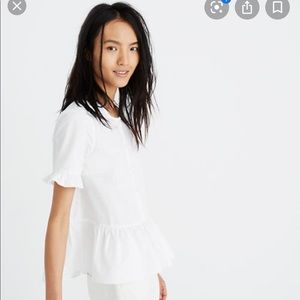 Madewell peplum top